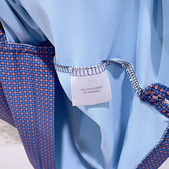 PETER MILLAR Crown Crafted Performance Golf Polo Blue Country Club Mens Medium - Picture 7 of 7